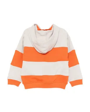 Emporio Armani Kids ロゴ刺繍ストライプパーカー - サムネイル2