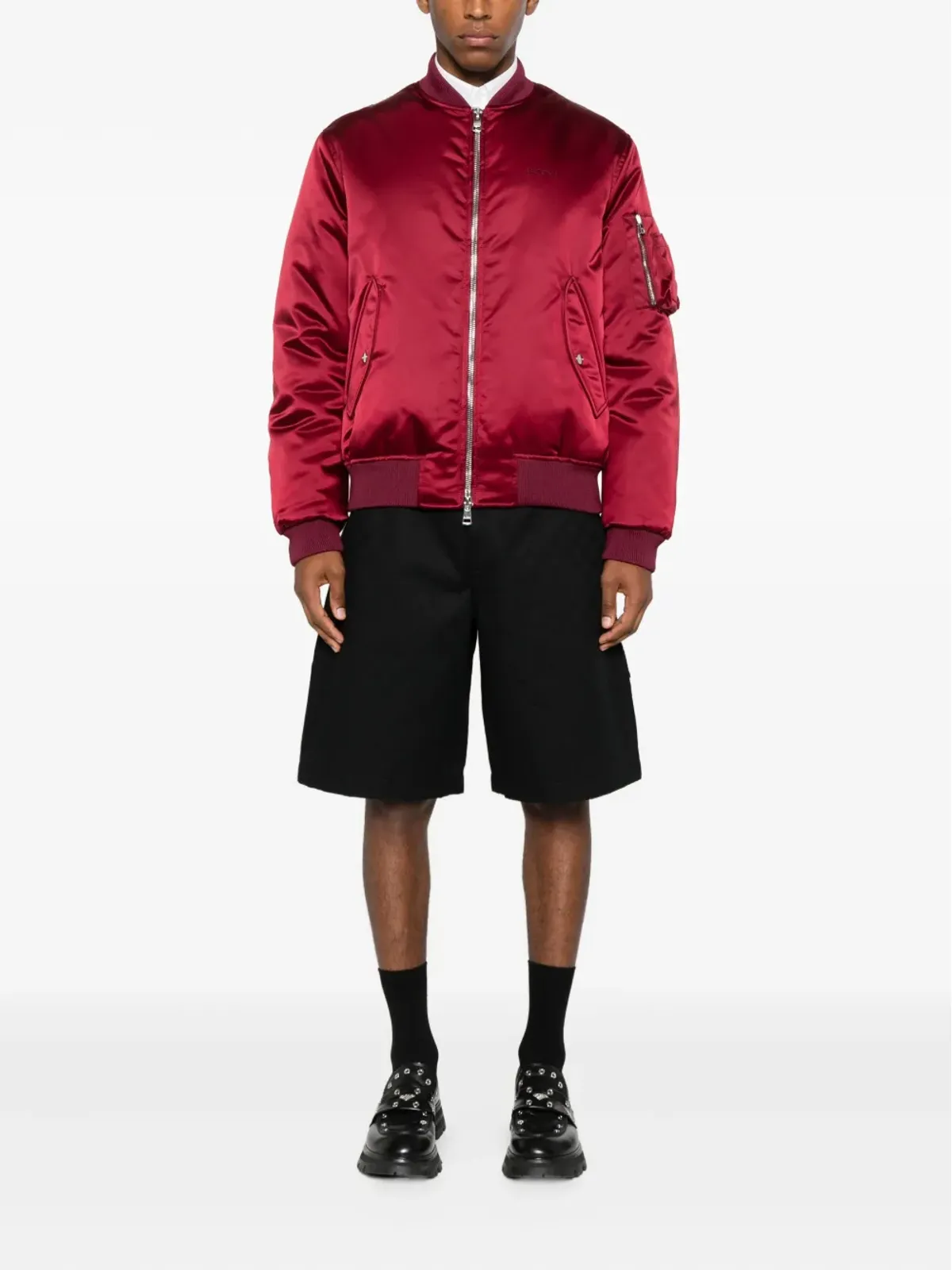 Gucci サテンボンバージャケット - 画像2