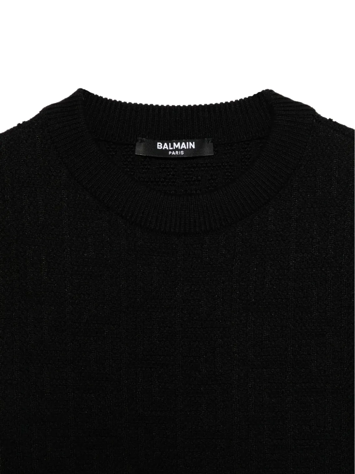 Balmain Kids テクスチャード クルーネック ジャンパー - 画像3