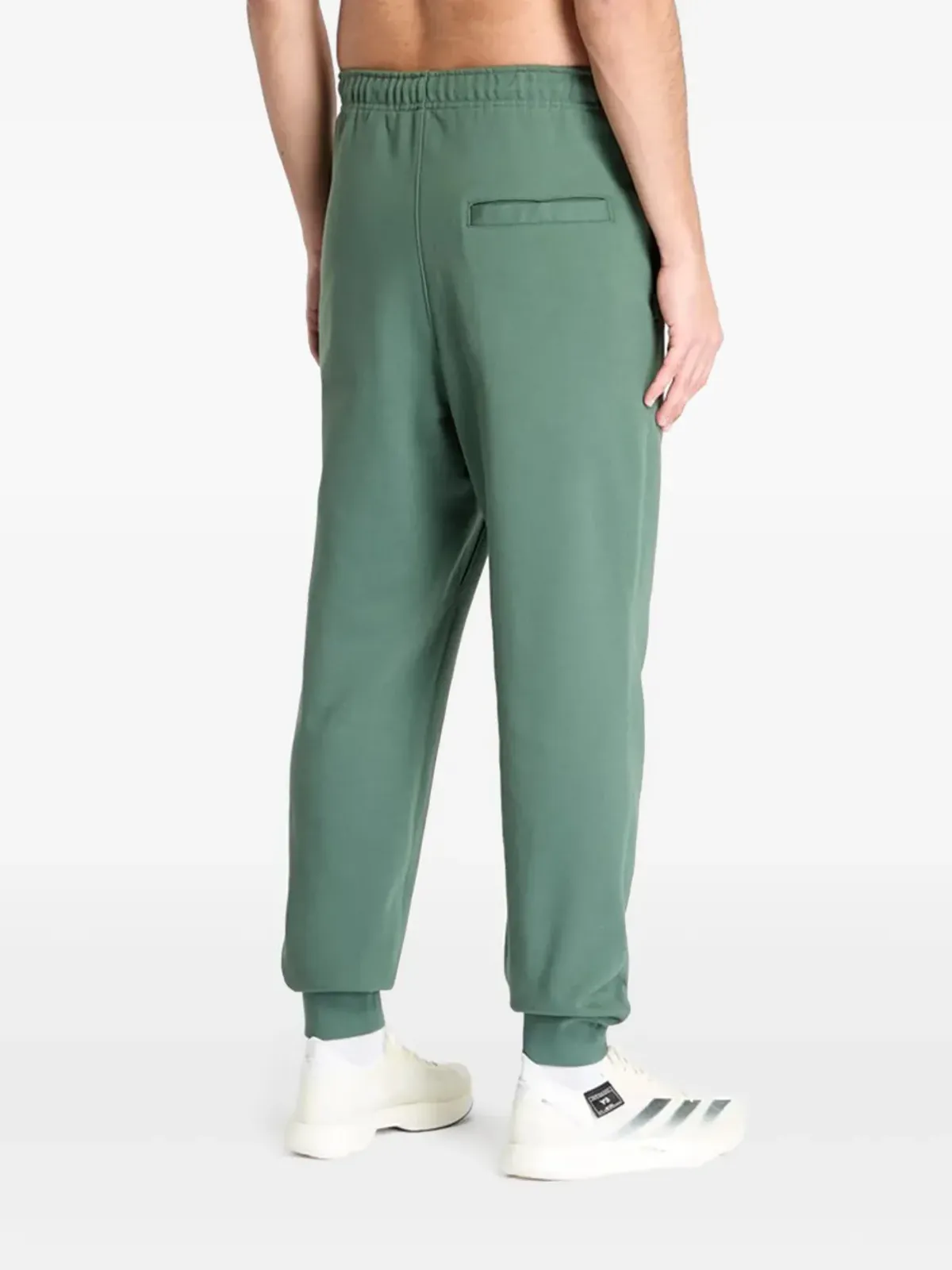 Y-3 カフド フレンチテリートラックパンツ - グリーン - 画像3