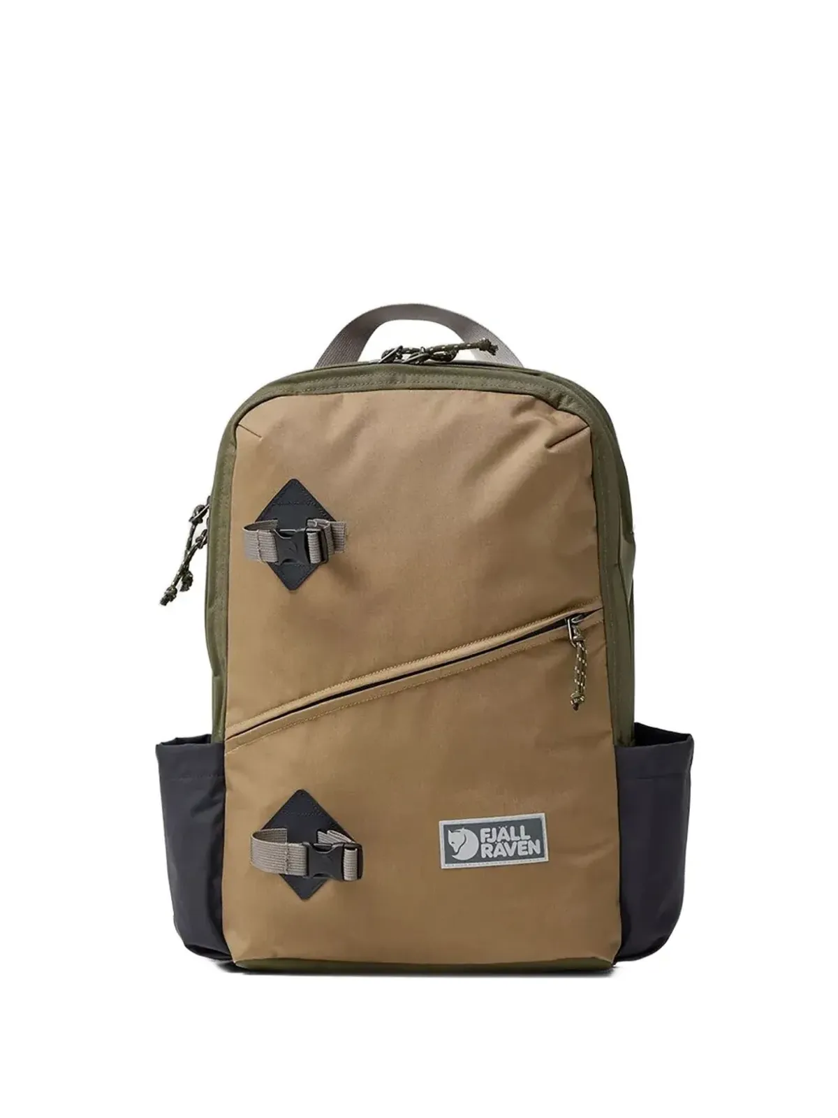 Fjällräven ツートーンバックル装飾バックパック - グリーン - 画像1