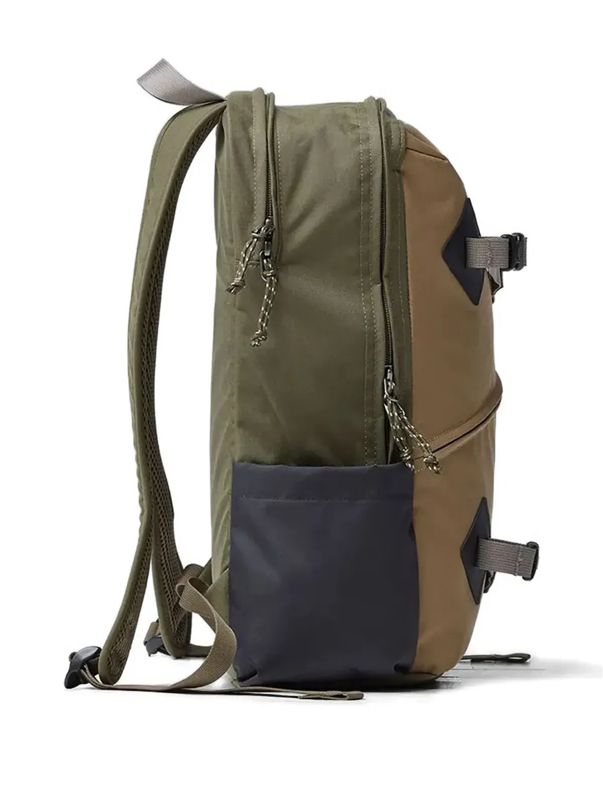 Fjällräven ツートーンバックル装飾バックパック - グリーン - 画像5