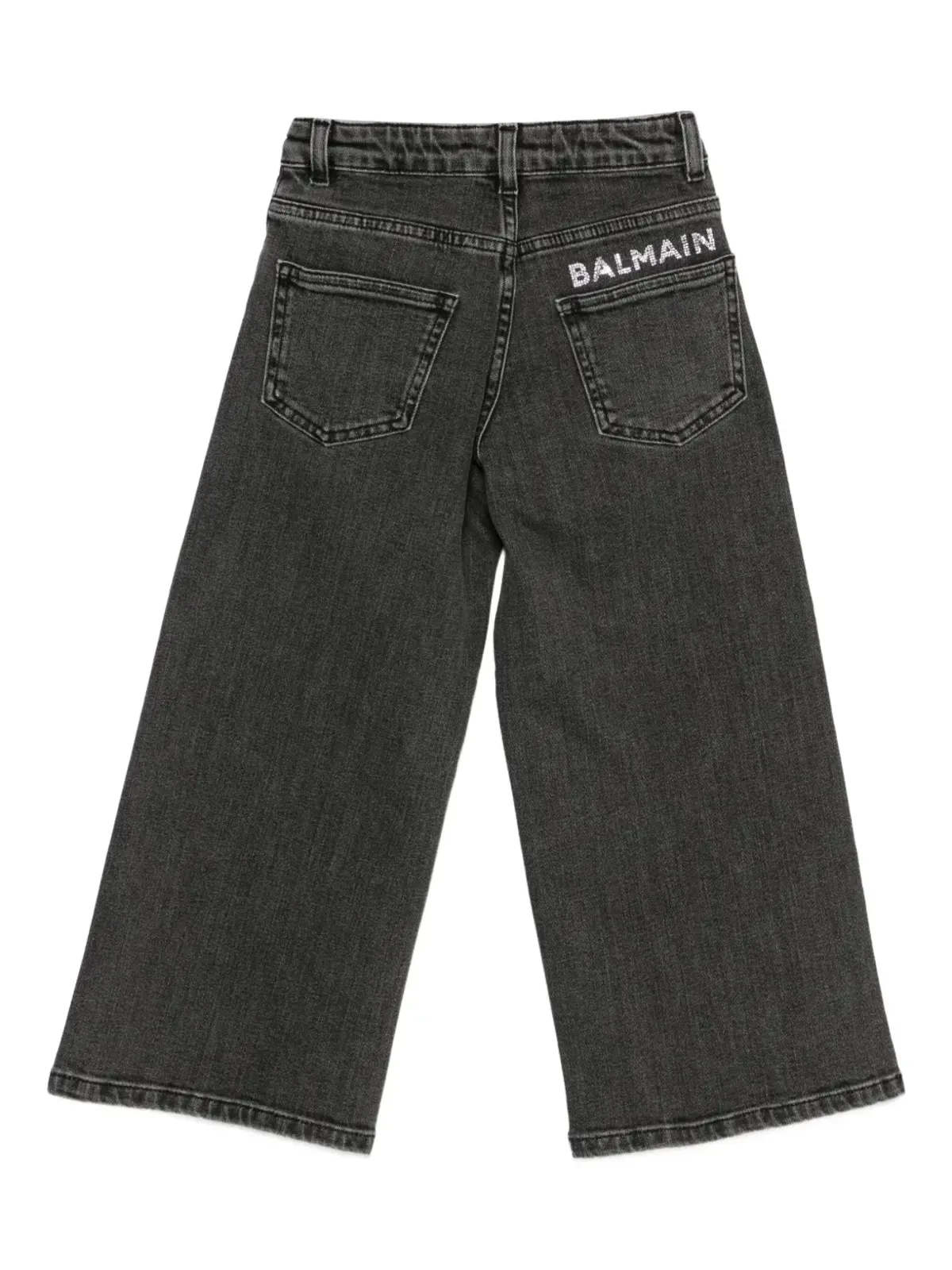 Balmain Kids クリスタルエンブリッシュドジーンズ - 画像2