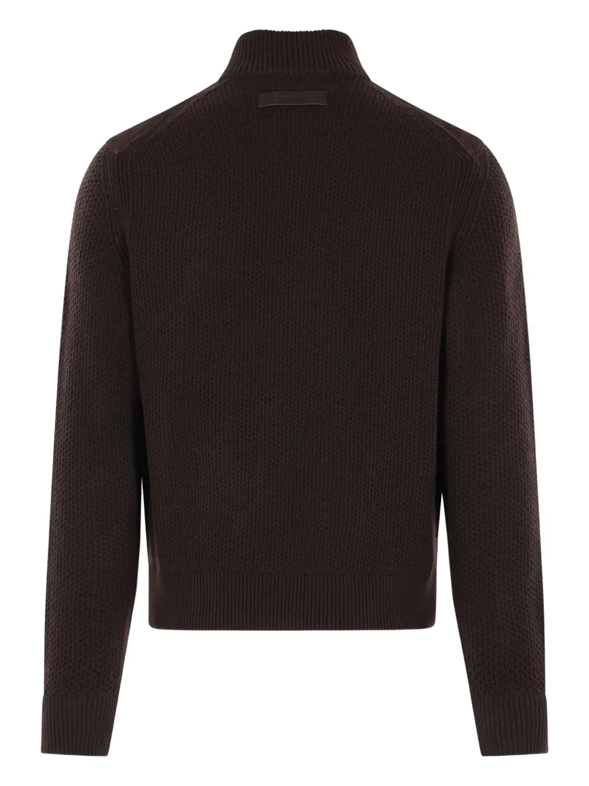 Zegna スエードパネル カーディガン - 画像2