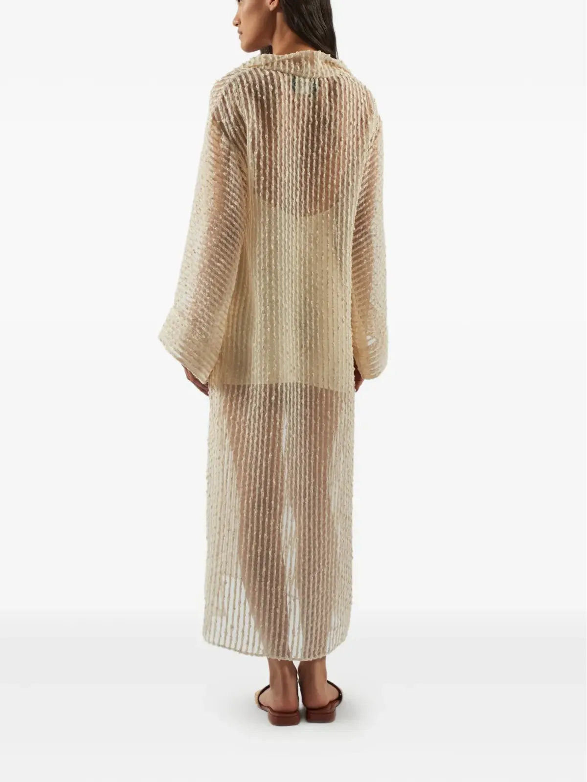 Taller Marmo Sestri collared midi dress - Neutrals - 画像3