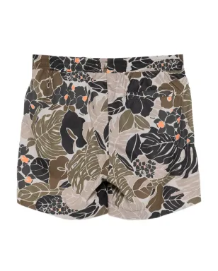 HUGO floral-print swim shorts - Green - サムネイル2