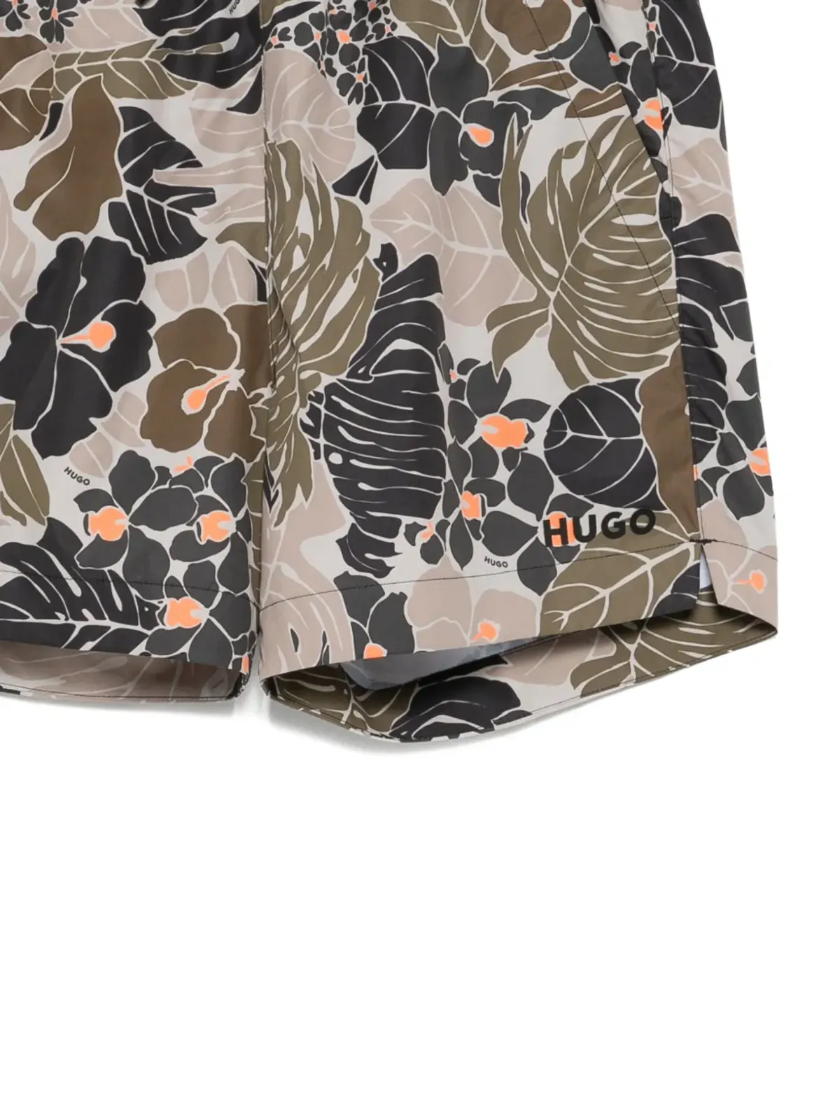 HUGO floral-print swim shorts - Green - 画像3