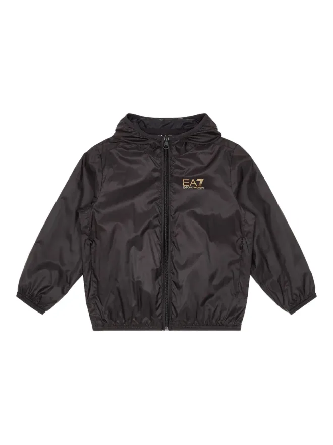 Emporio Armani Kids Emporio Armani Kids ロゴプリント フード付きジャケットの商品画像