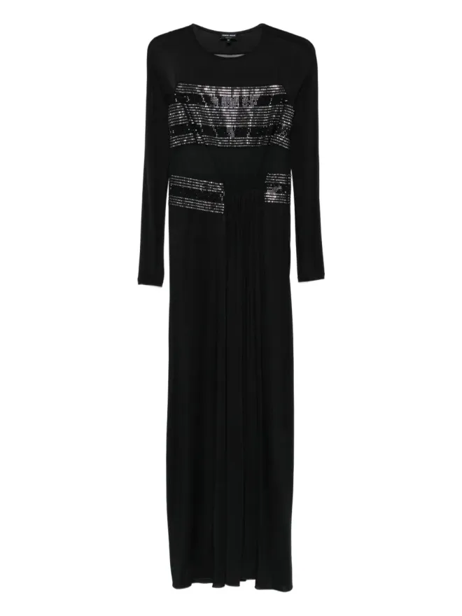 Giorgio Armani Giorgio Armani メッシュパネル付きミディドレスの商品画像