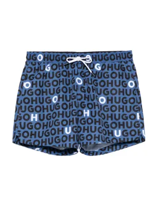 HUGO ロゴプリント スイムショーツ - サムネイル1
