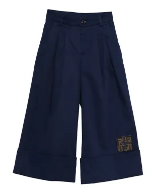 Fendi Kids プリーツ入り裾カフパンツ - サムネイル1
