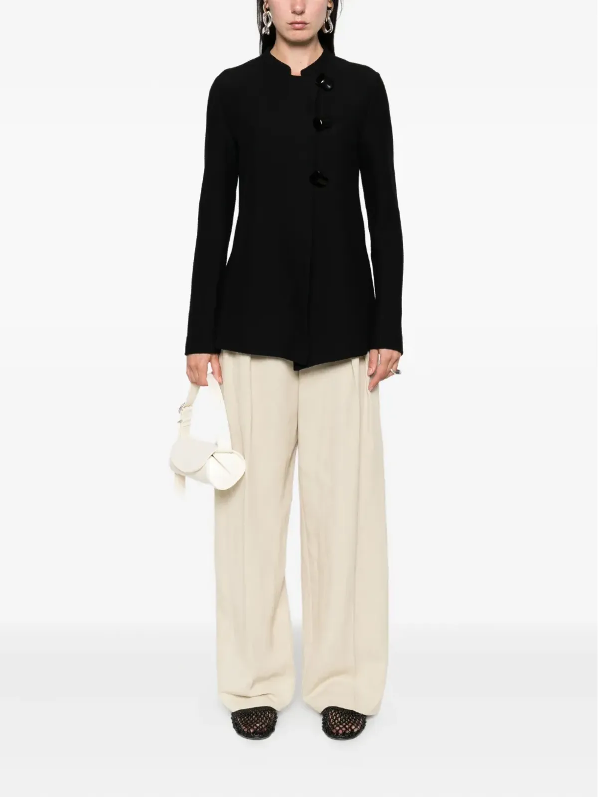 Emporio Armani アシンメトリックファスニングジャケット - ブラック - 画像2