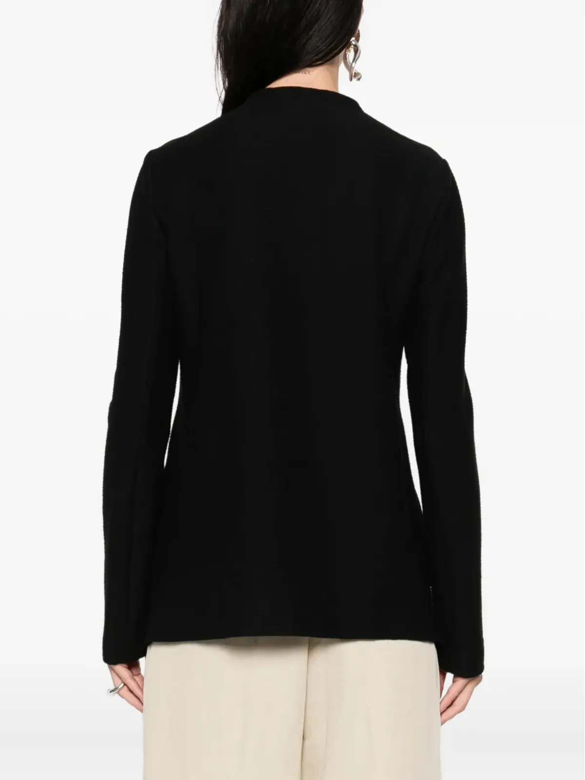 Emporio Armani アシンメトリックファスニングジャケット - ブラック - 画像4