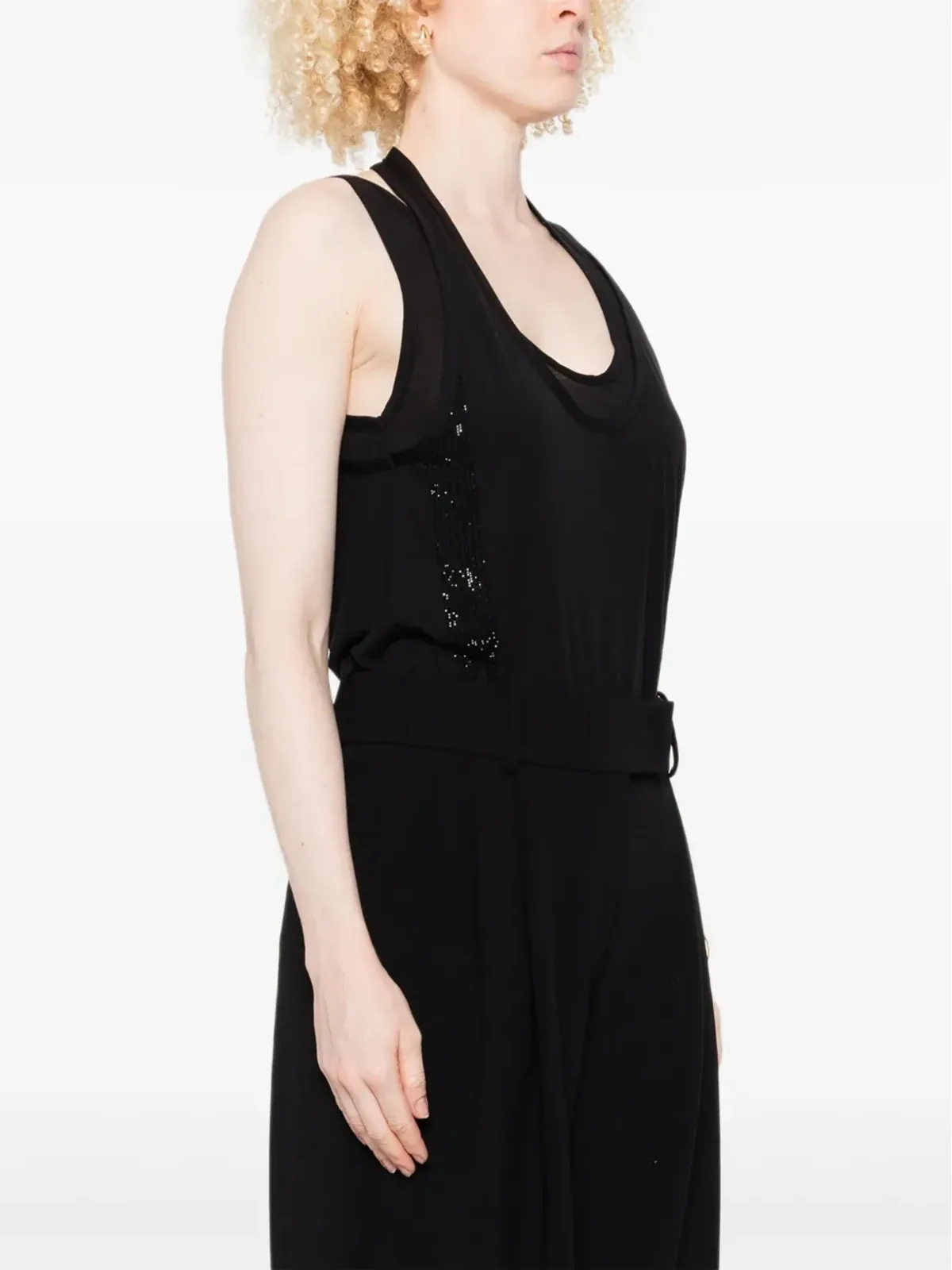 Giorgio Armani スパンコール付きノースリーブトップ - 画像3