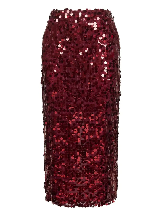 Blanca Vita Blanca Vita スパンコール刺繍ミディスカートの商品画像