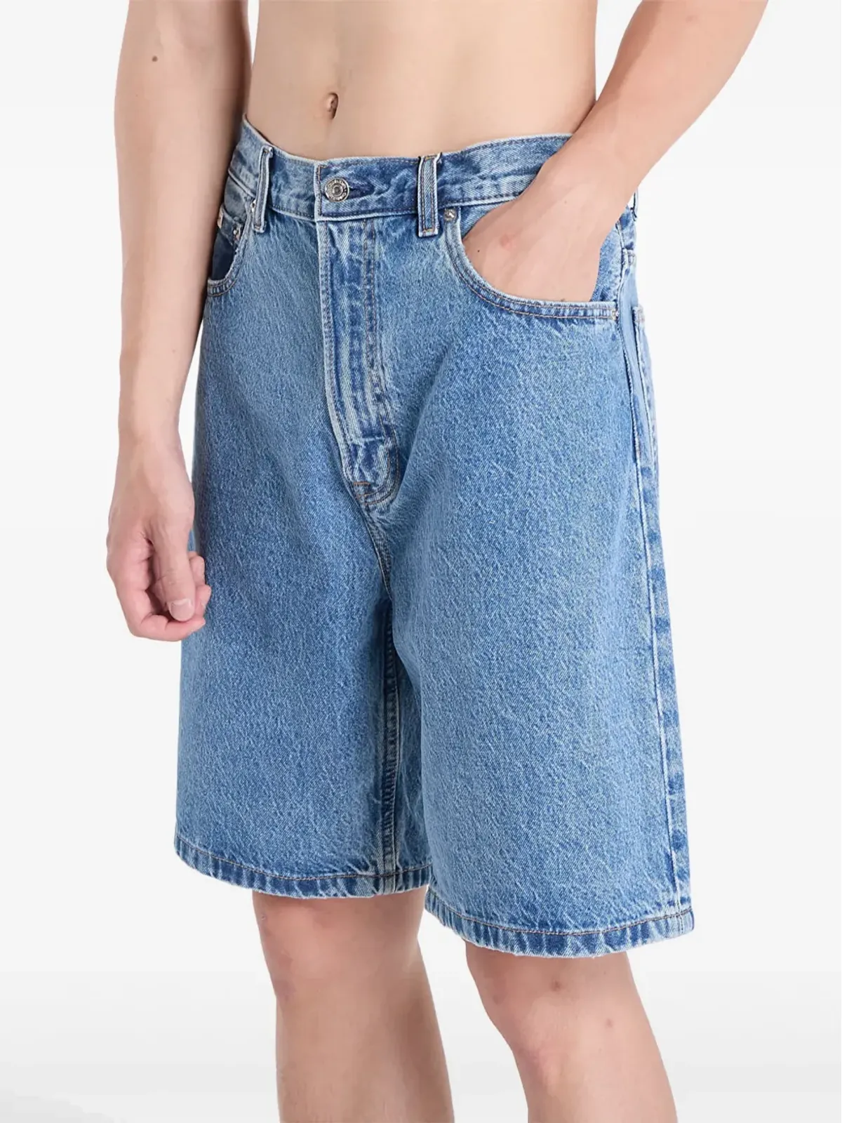 Calvin Klein ストーンウォッシュデニムショーツ - 画像5