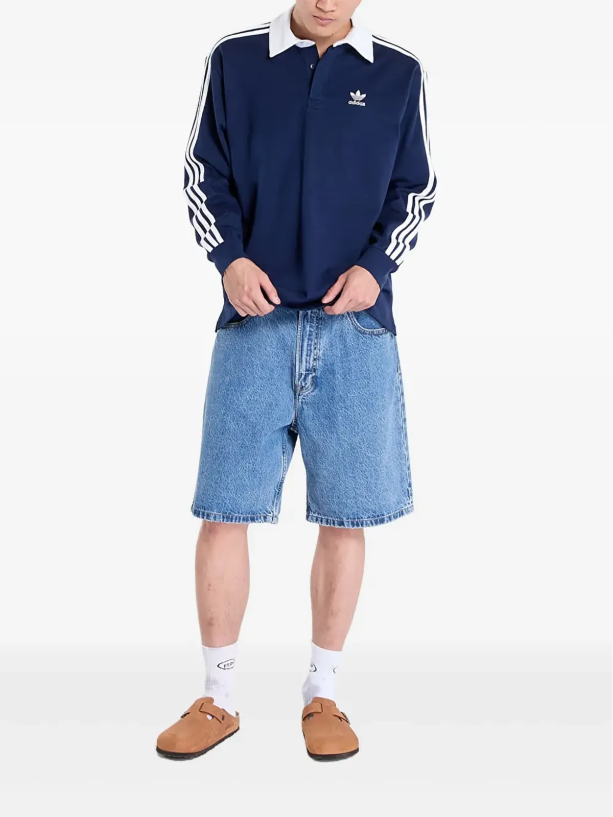 Calvin Klein ストーンウォッシュデニムショーツ - 画像2