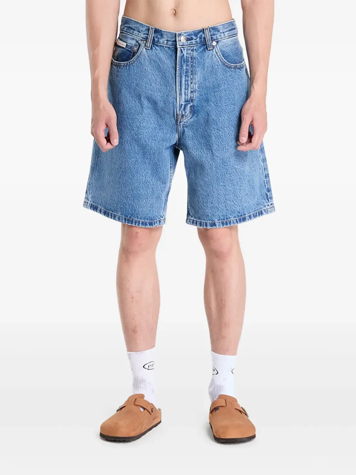 Calvin Klein ストーンウォッシュデニムショーツ - 画像3