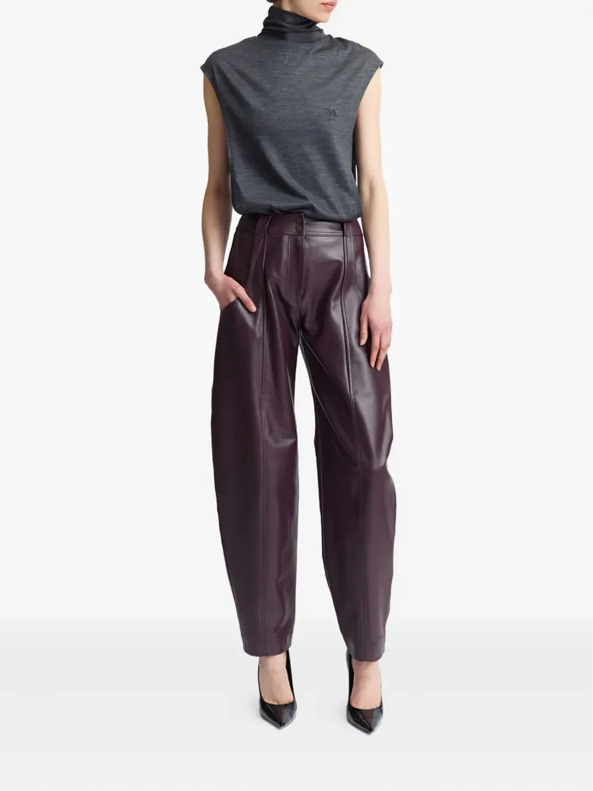16Arlington Ovica sleeveless top - Grey - 画像2