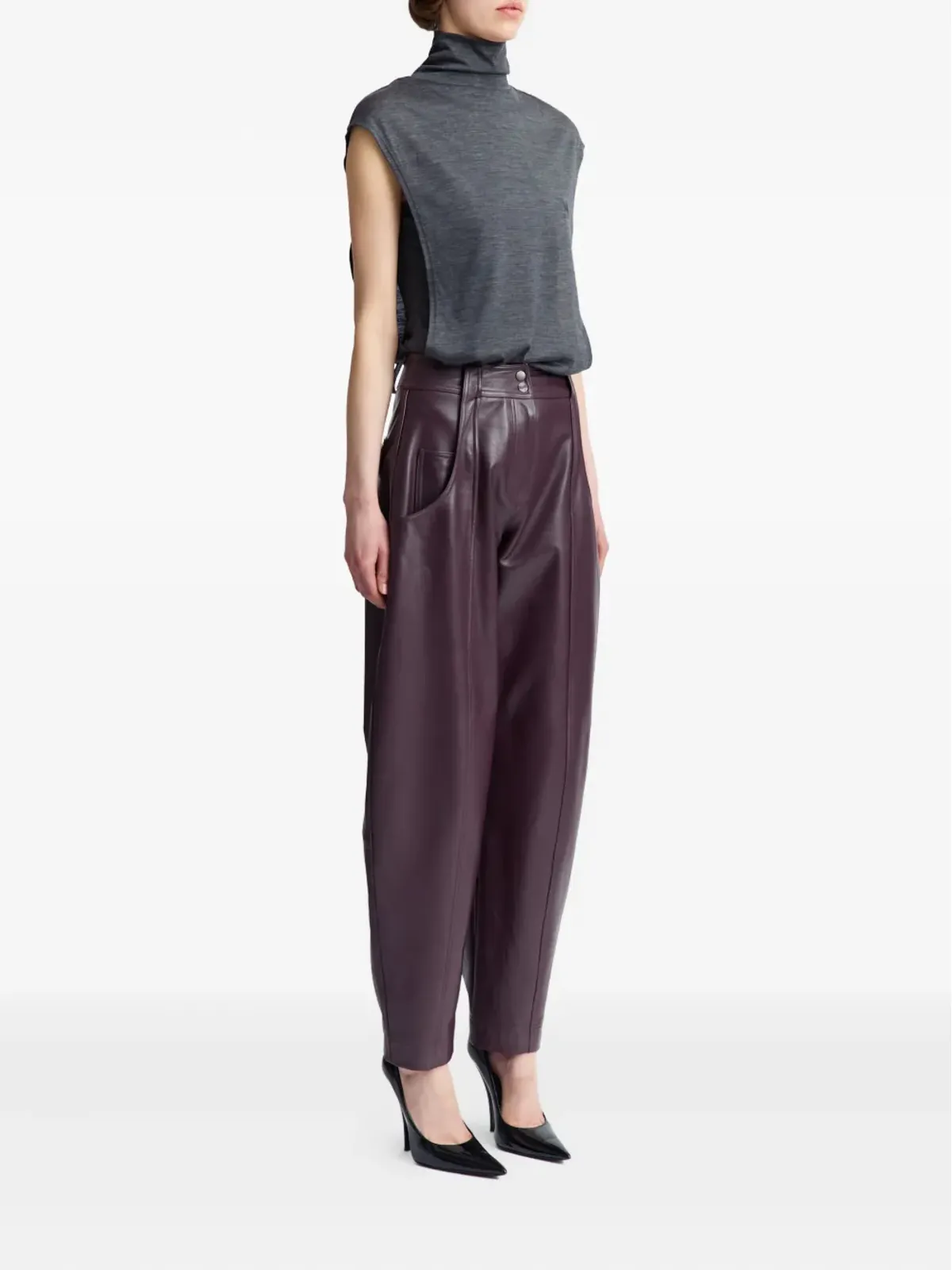 16Arlington Ovica sleeveless top - Grey - 画像3