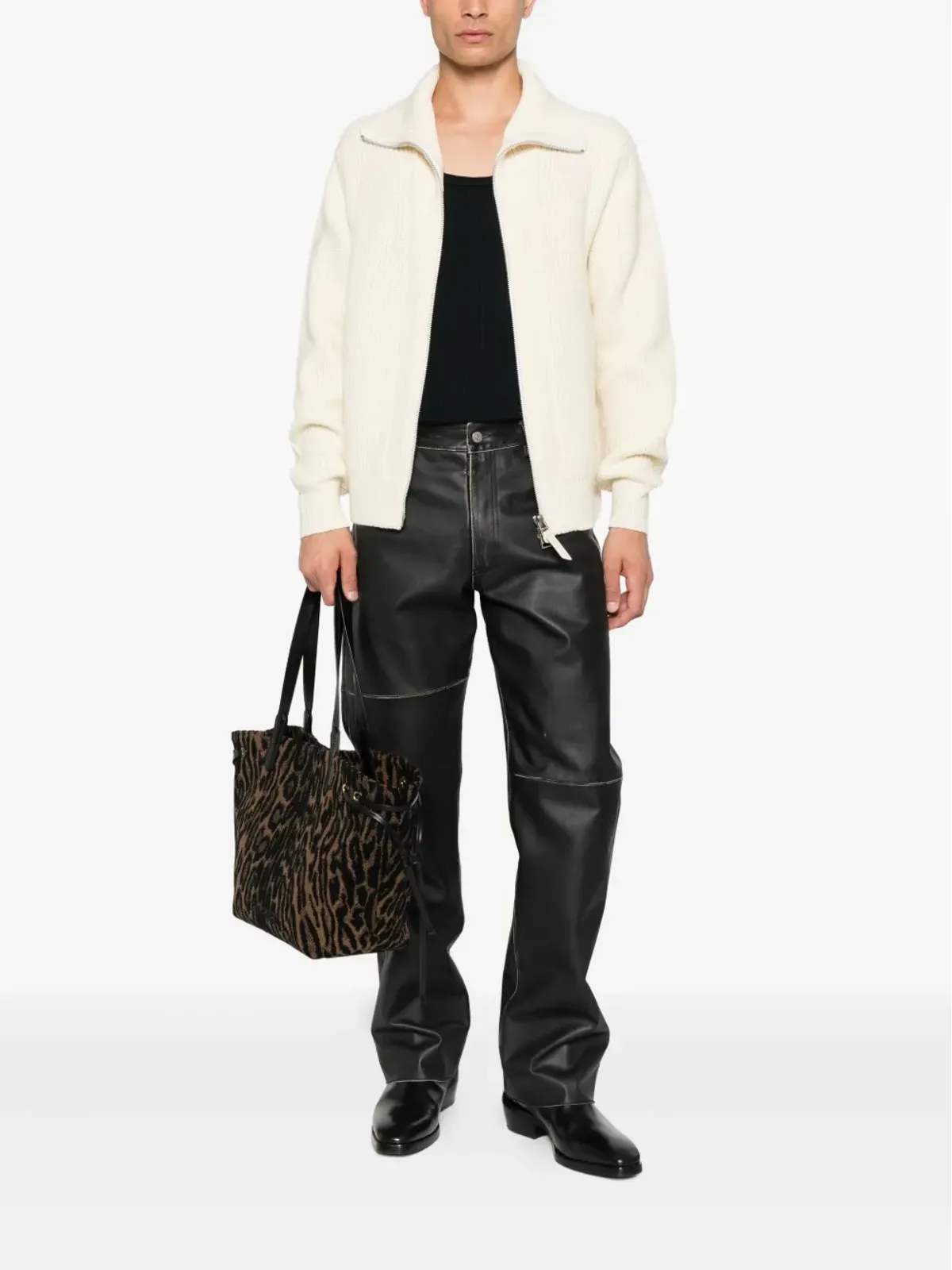 TOM FORD ハイネックジップフロントセーター - 画像2
