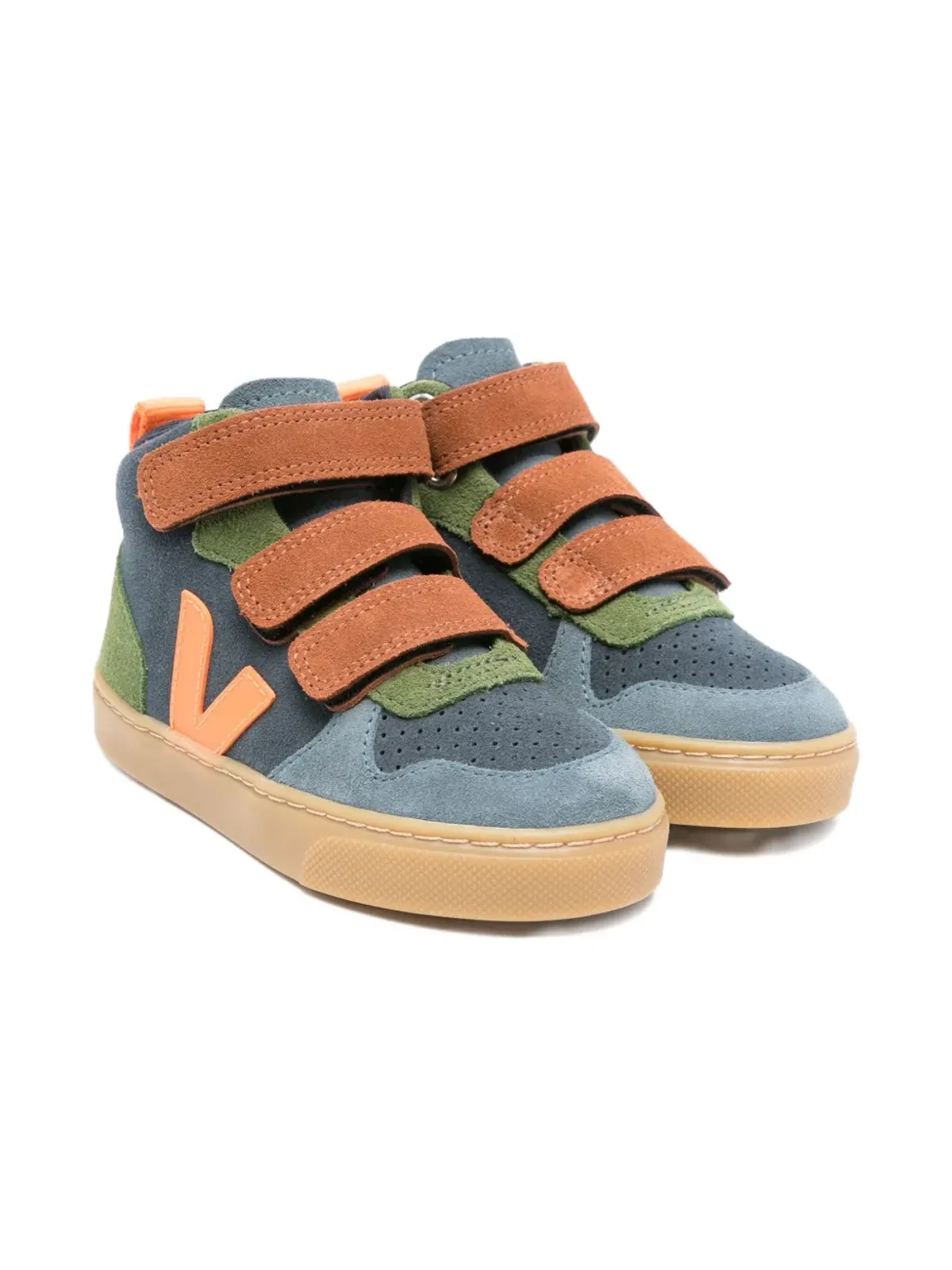 VEJA Kids タッチストラップ付きスエードスニーカー - 画像1