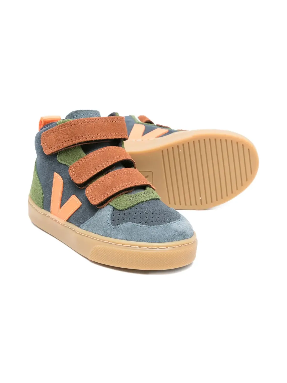 VEJA Kids タッチストラップ付きスエードスニーカー - 画像2