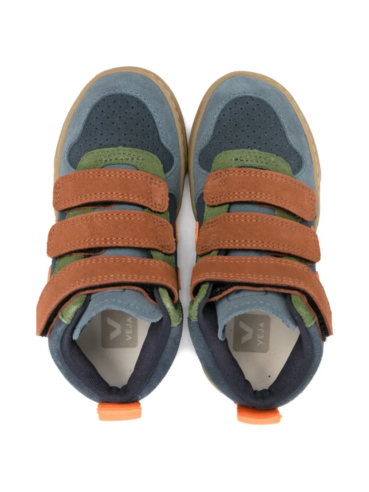 VEJA Kids タッチストラップ付きスエードスニーカー - 画像3
