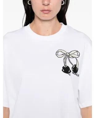 Moncler ボウ刺繍Tシャツ - サムネイル5