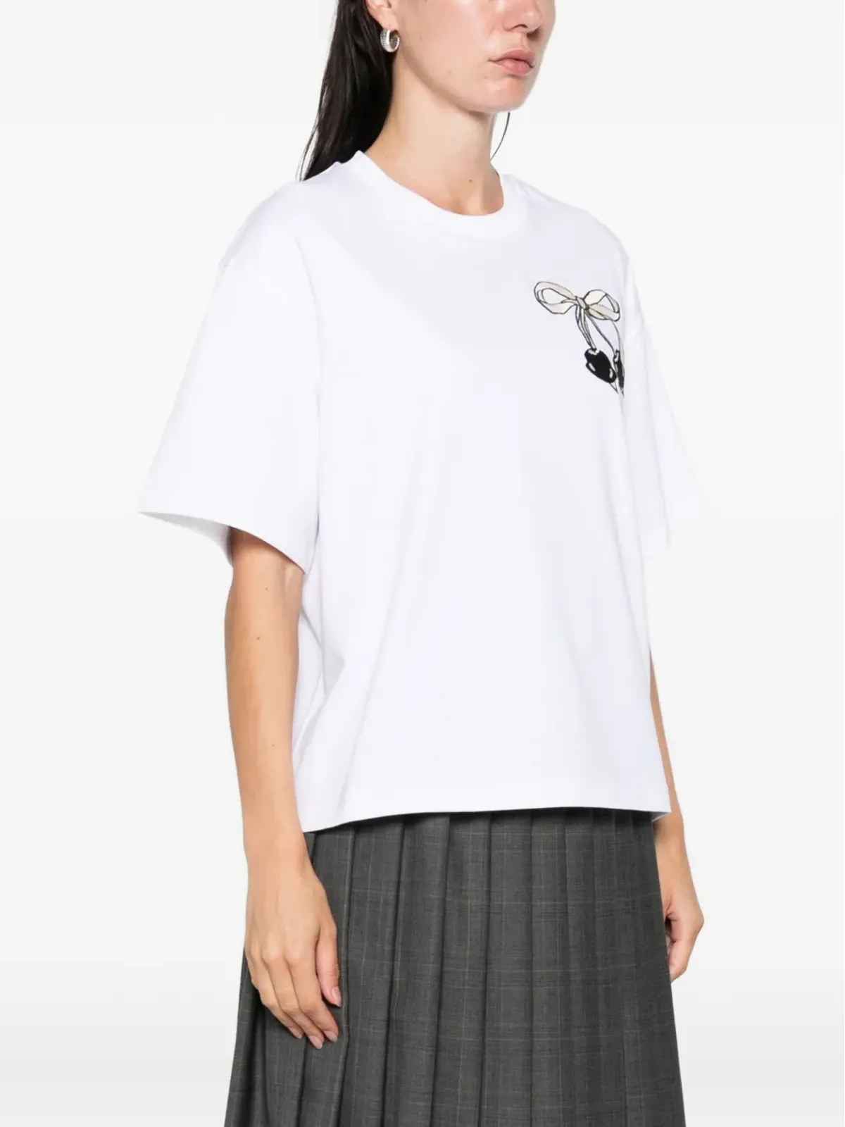 Moncler ボウ刺繍Tシャツ - 画像3