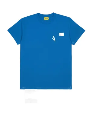 AL AIN グラフィックプリント コットンTシャツ - ブルー - サムネイル1
