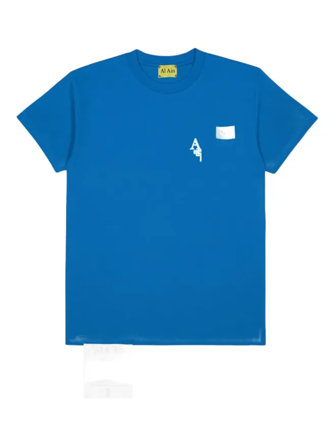 AL AIN AL AIN グラフィックプリント コットンTシャツ - ブルーの商品画像