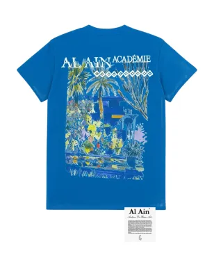 AL AIN グラフィックプリント コットンTシャツ - ブルー - サムネイル2