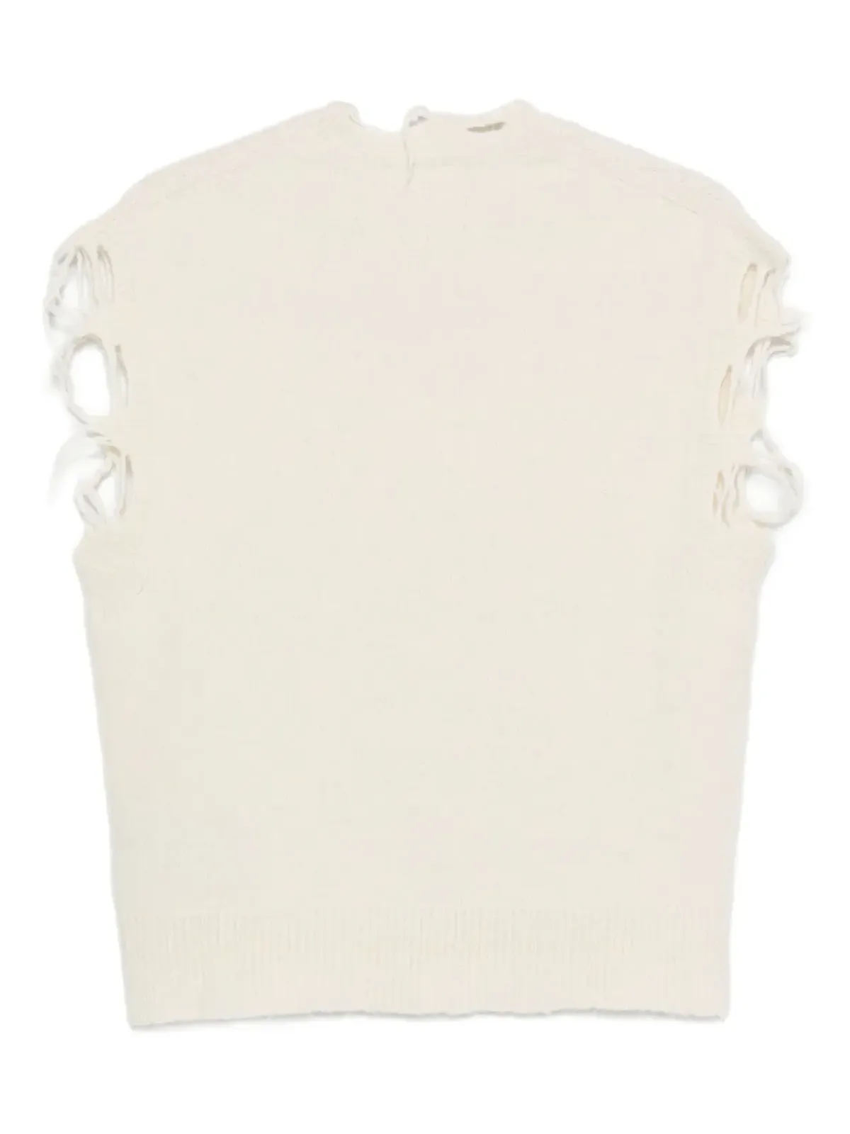 Haikure distressed-finish top - Neutrals - 画像2