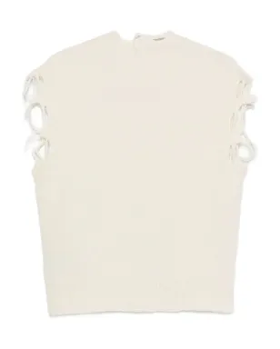 Haikure distressed-finish top - Neutrals - サムネイル2