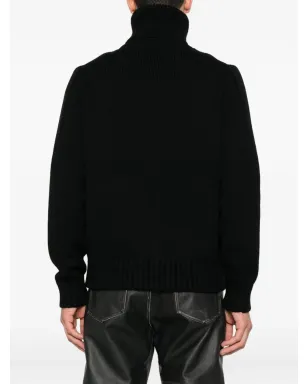 TOM FORD ジップフロントリブ編みウールジャケット - サムネイル4