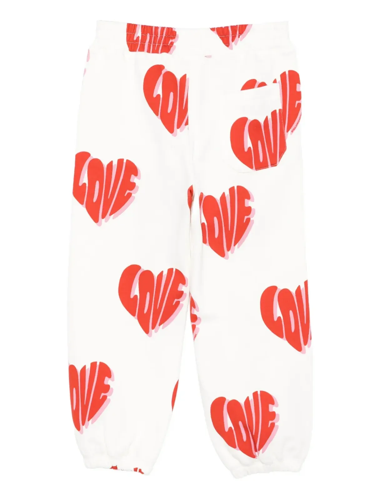 Stella McCartney Kids ハートプリント トラックパンツ - White - 画像2
