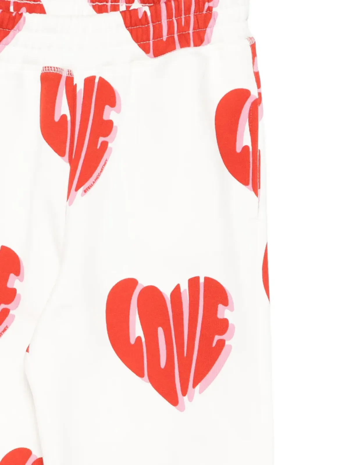 Stella McCartney Kids ハートプリント トラックパンツ - White - 画像3