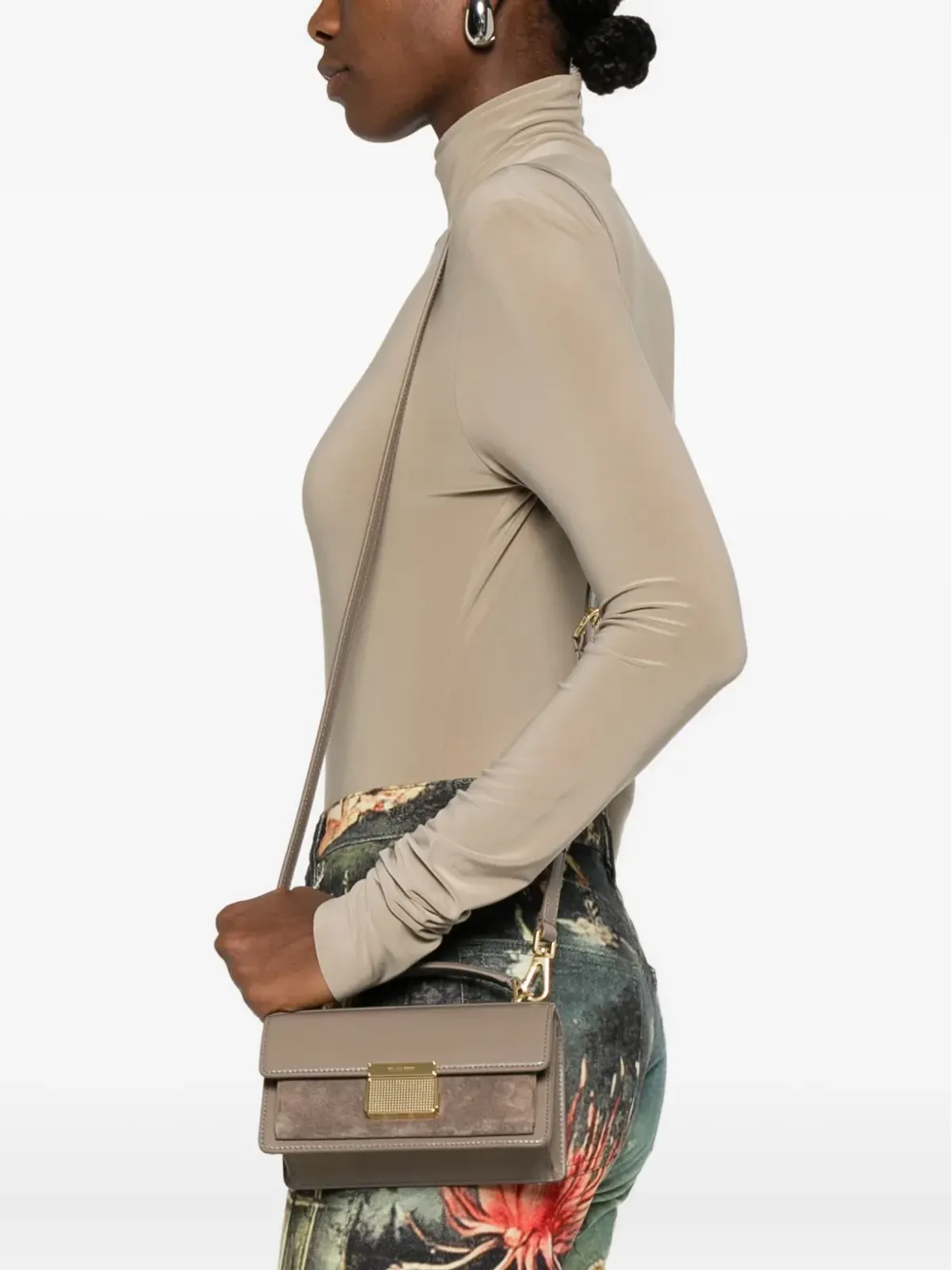 Golden Goose ヴェネツィア スエードパネルド トートバッグ - 画像2