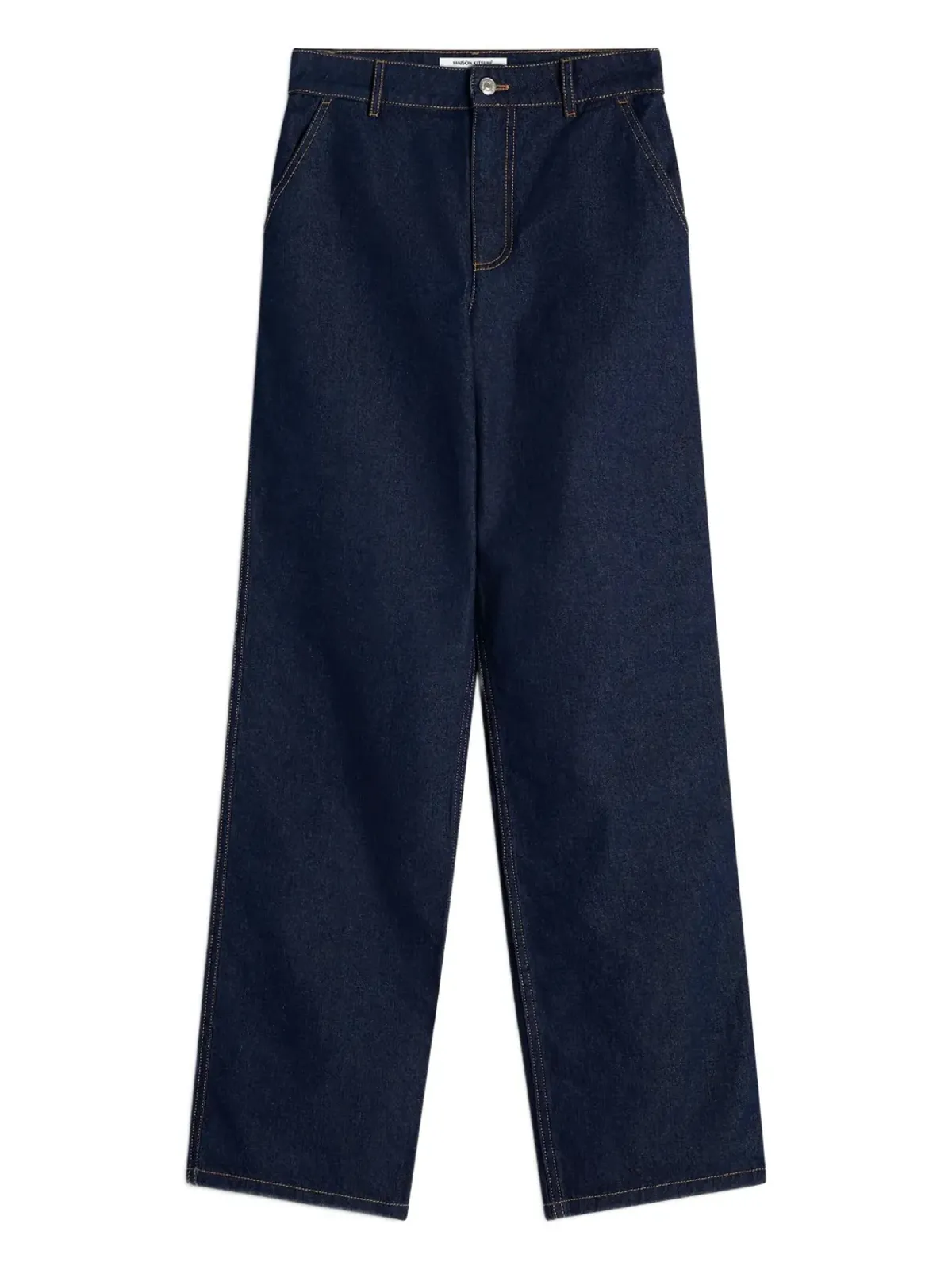 Maison Kitsuné ハイウエスト コットン ジーンズ - Blue - 画像1