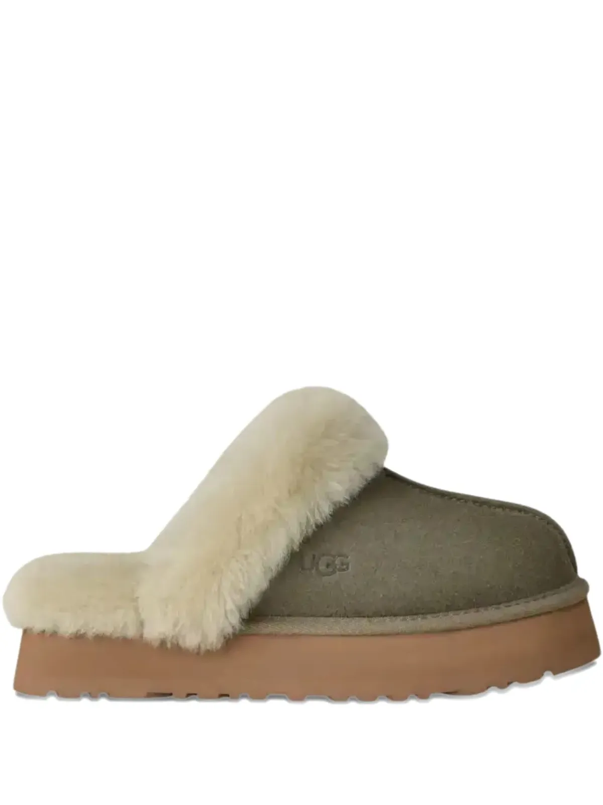 UGG シープスキン プラットフォームスリッパ - 画像1