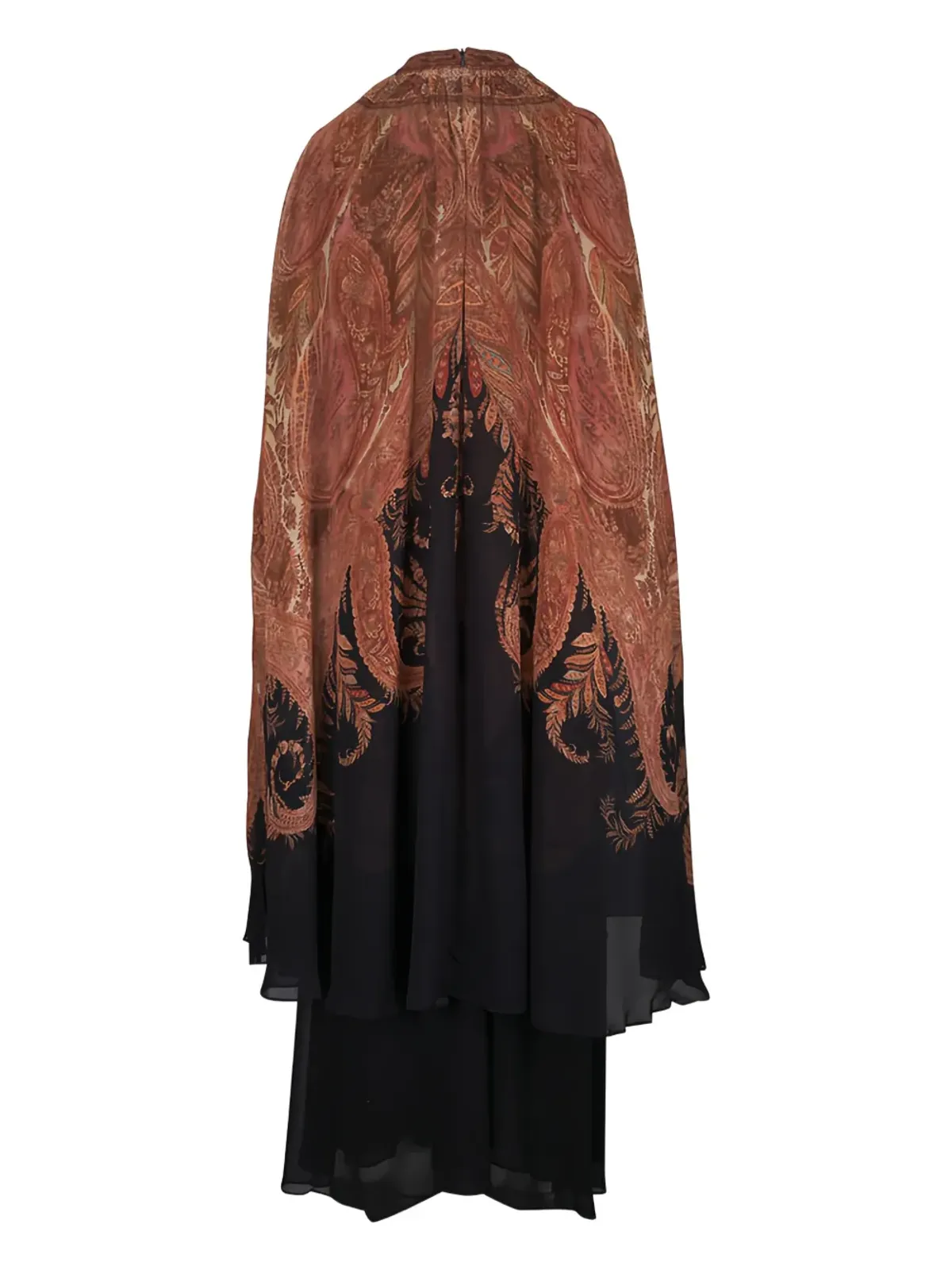 ZIMMERMANN ヒプノティック ペイズリープリント ケープ付きマキシドレス - 画像3