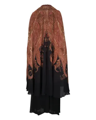 ZIMMERMANN ヒプノティック ペイズリープリント ケープ付きマキシドレス - サムネイル3