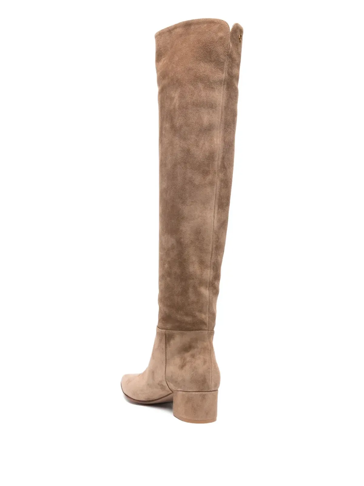 Gianvito Rossi 40mm レザー ポインテッドトゥ ニーハイブーツ - 画像3