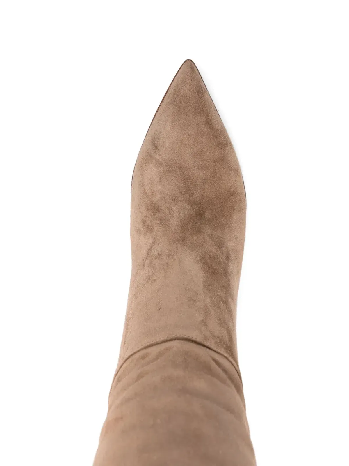 Gianvito Rossi 40mm レザー ポインテッドトゥ ニーハイブーツ - 画像4