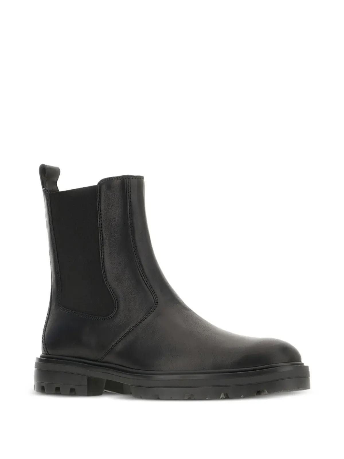 Hogan エラスティックパネルレザーブーツ - Black - 画像2