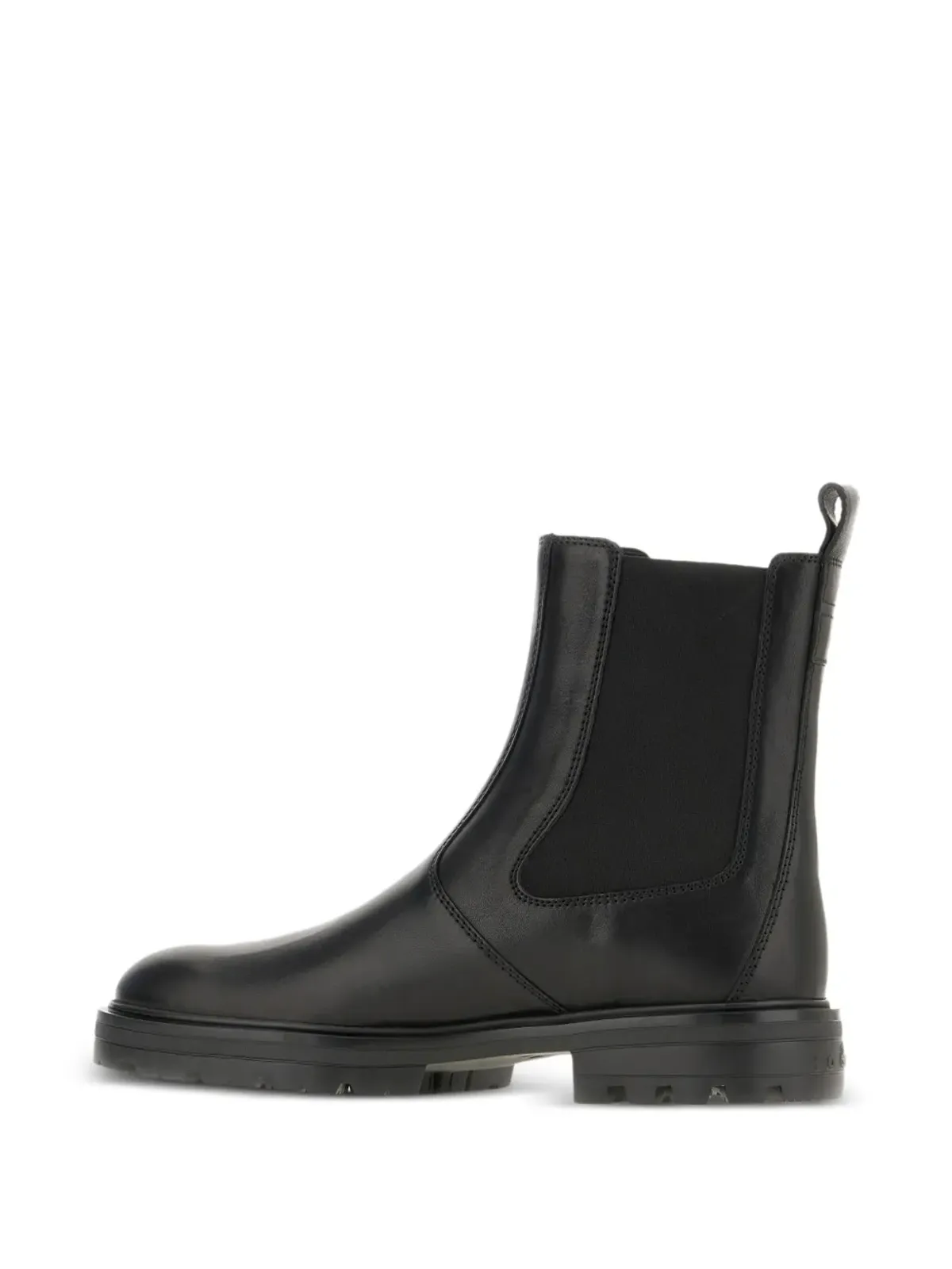 Hogan エラスティックパネルレザーブーツ - Black - 画像3