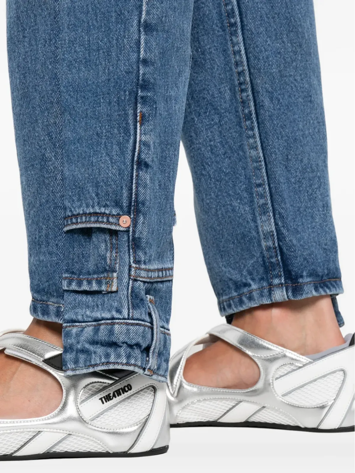 E.L.V DENIM ルナ パネルドストレートジーンズ - 画像5
