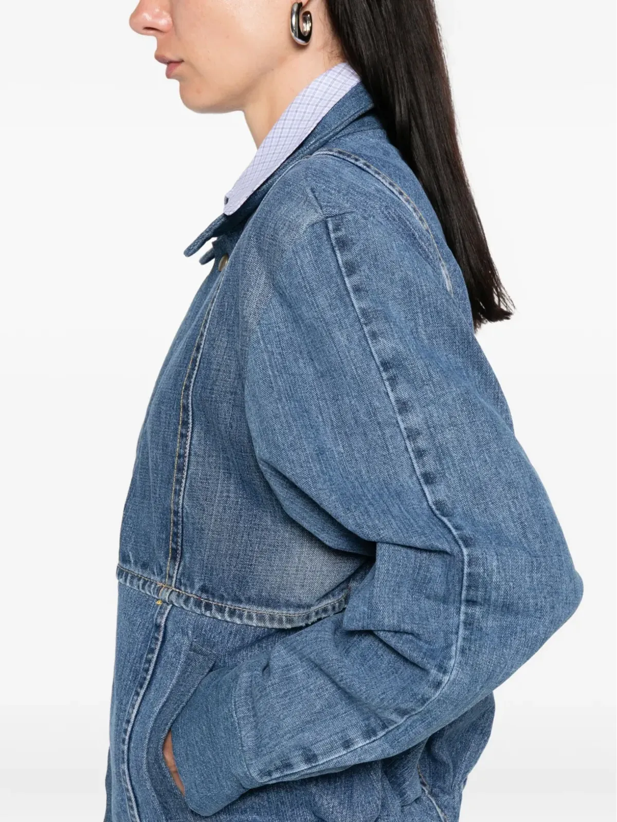 E.L.V DENIM Kara パネルデザインのデニムジャケット - 画像5