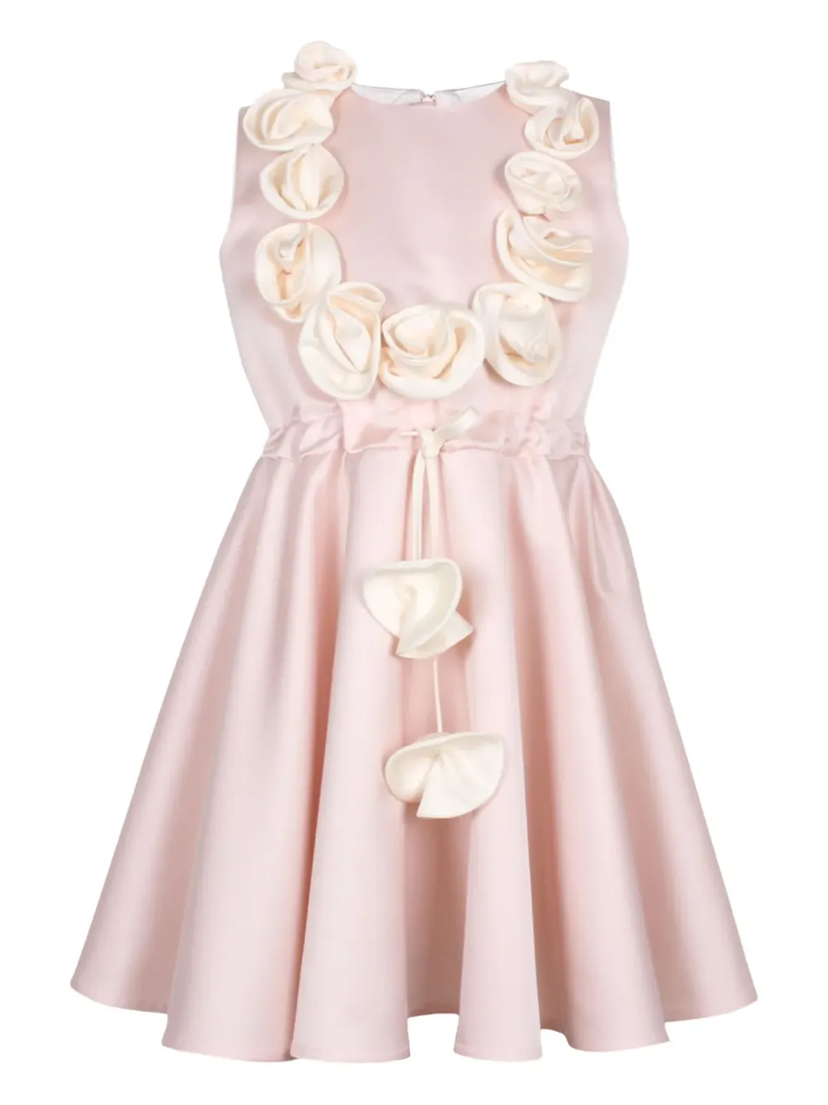 JESSIE AND JAMES KIDS rose-embellished skater mini dress - Pink - 画像4